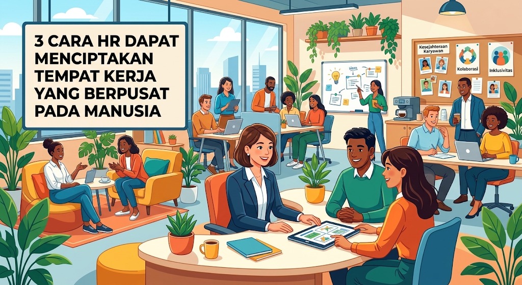 3 cara HR dapat menciptakan tempat kerja yang berpusat pada manusia.